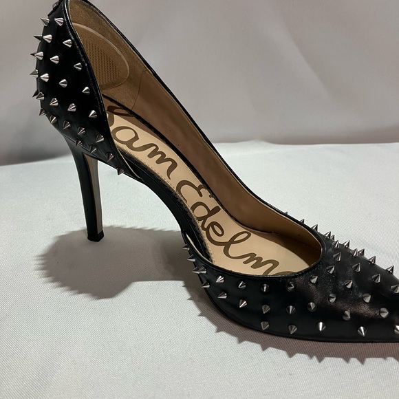 Sam Edelman Black Spiked Heels - Picture 2 of 5